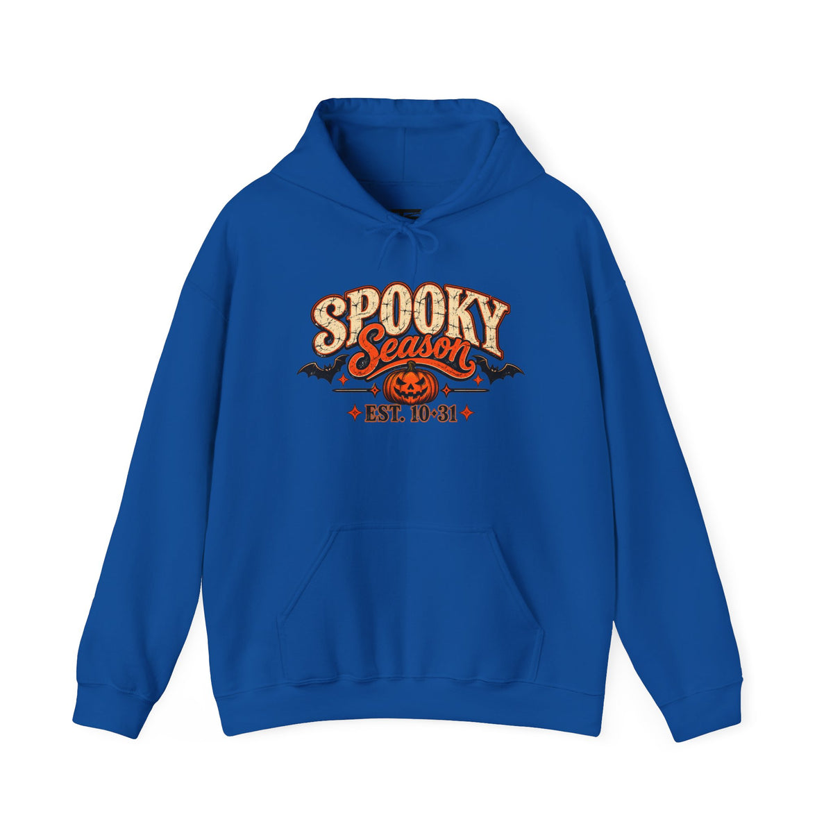Spooky Season Halloween Hoodie – Skeleton & Pumpkin Graphic Sweatshirt