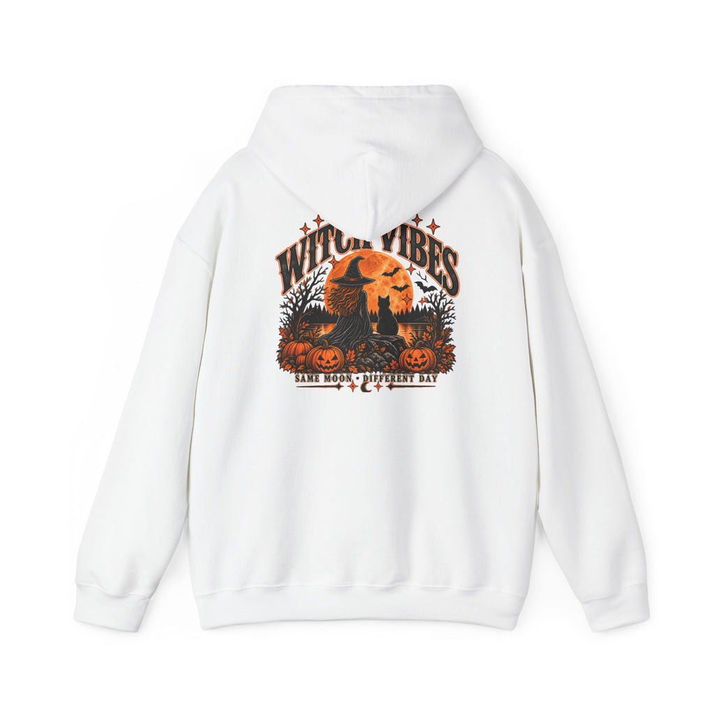 Witch Vibes Hoodie – Retro Halloween Witch Graphic Sweatshirt