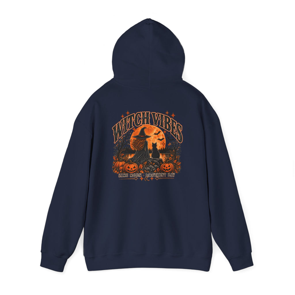 Witch Vibes Hoodie – Retro Halloween Witch Graphic Sweatshirt