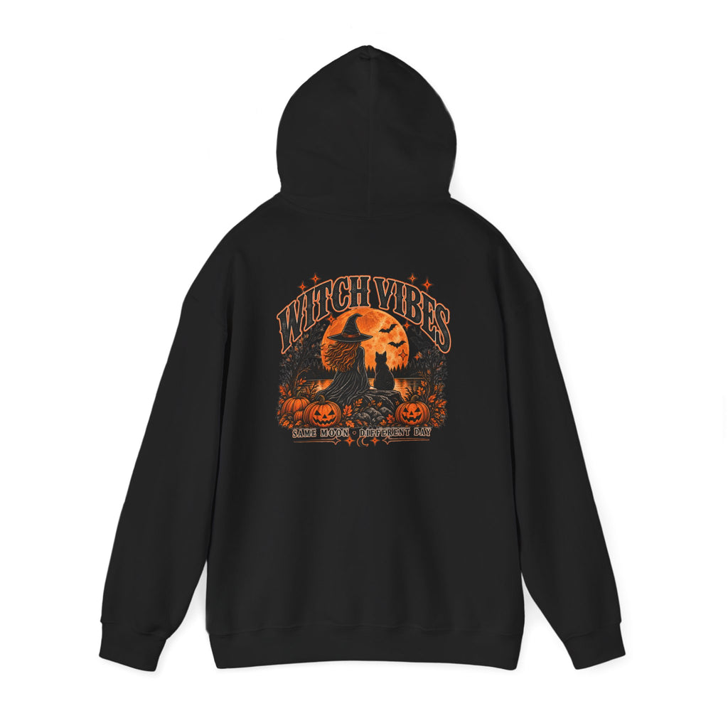 Witch Vibes Hoodie – Retro Halloween Witch Graphic Sweatshirt