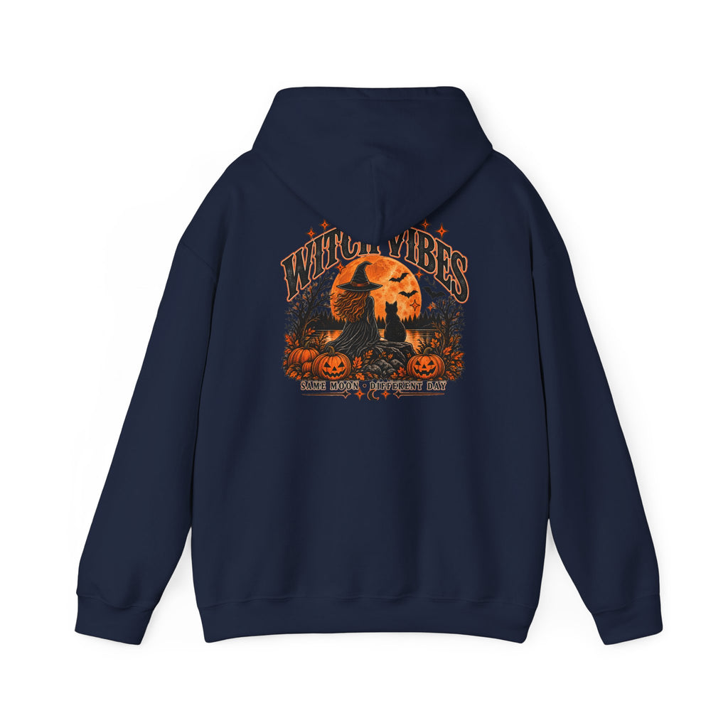 Witch Vibes Hoodie – Retro Halloween Witch Graphic Sweatshirt