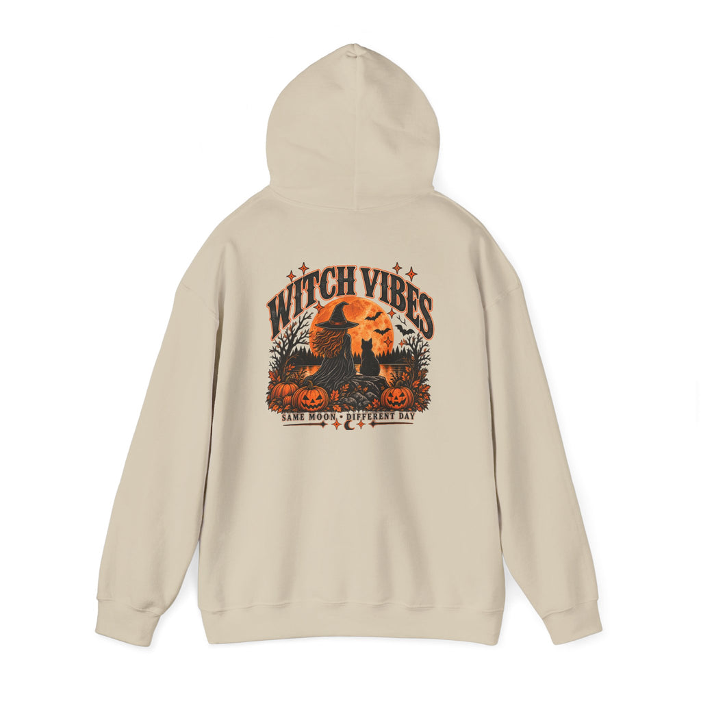 Witch Vibes Hoodie – Retro Halloween Witch Graphic Sweatshirt