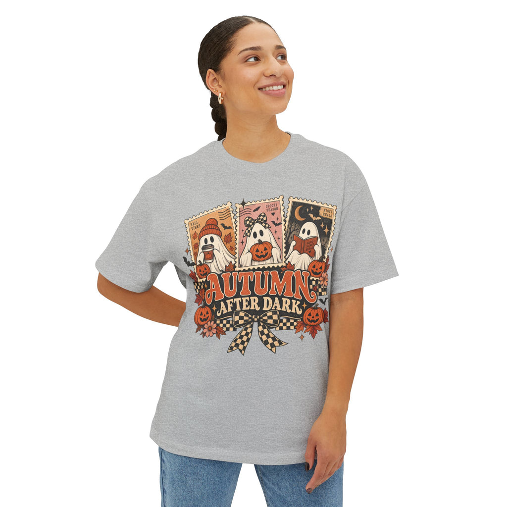 Autumn After Dark Shirt – Retro Ghost Halloween Tee, Cute Pumpkin Fall Shirt