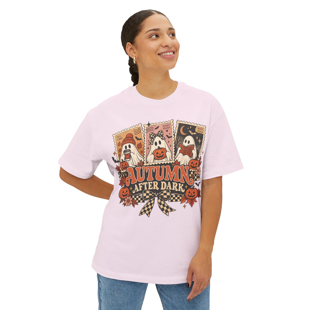 Autumn After Dark Shirt – Retro Ghost Halloween Tee, Cute Pumpkin Fall Shirt