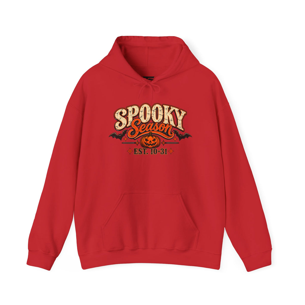 Spooky Season Halloween Hoodie – Skeleton & Pumpkin Graphic Sweatshirt